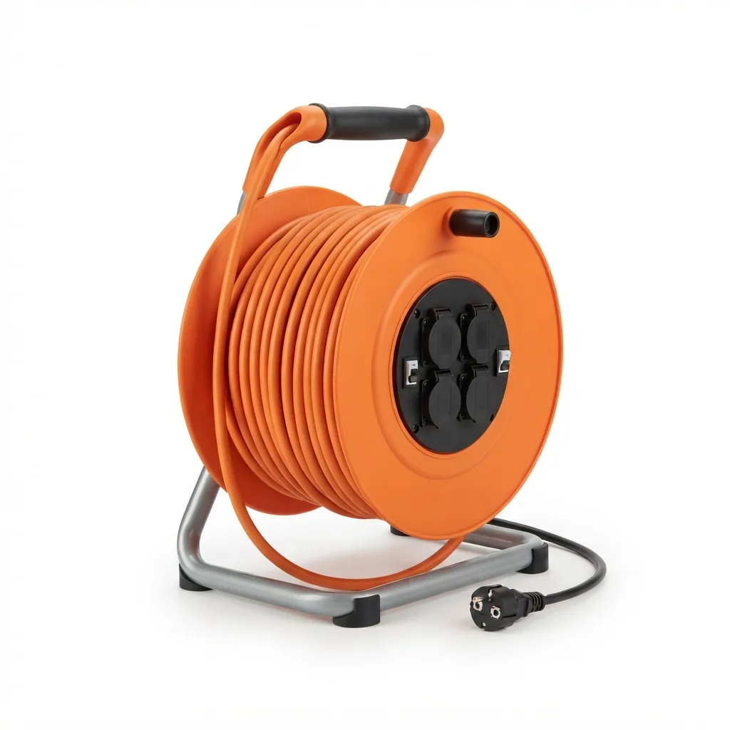 Удлинитель на катушке 4 розетки 50 м ПВС 3×1.5