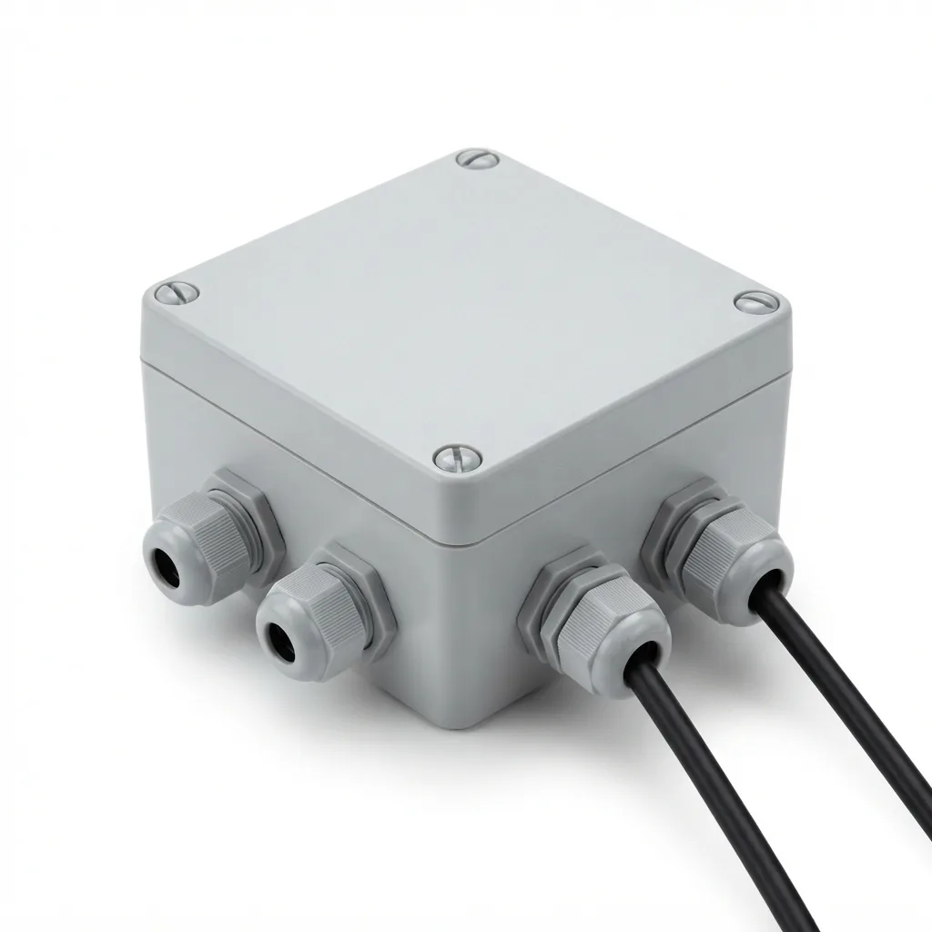 Коробка распаячная 100×100×50 IP55 с гермовводами